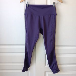Curves N Combatboots Women's Purple Empowered Leggings With Cut Outs Size M
